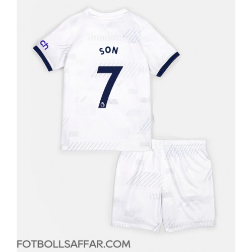 Tottenham Hotspur Son Heung-min #7 Hemmadräkt Barn 2023-24 Kortärmad (+ Korta byxor)